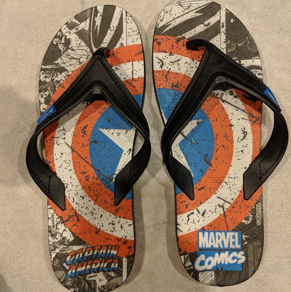 Marvel Captain America Rider Flip Flops